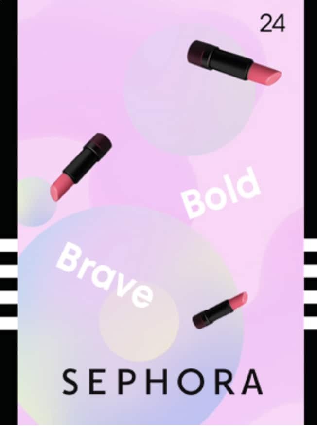 Sephora promotion used for the Virtual Booth