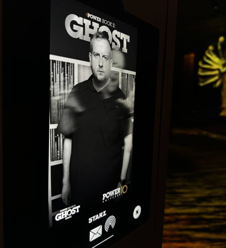 Photo taken during the GHOST premiere where you can see the ghost of the person in the picture