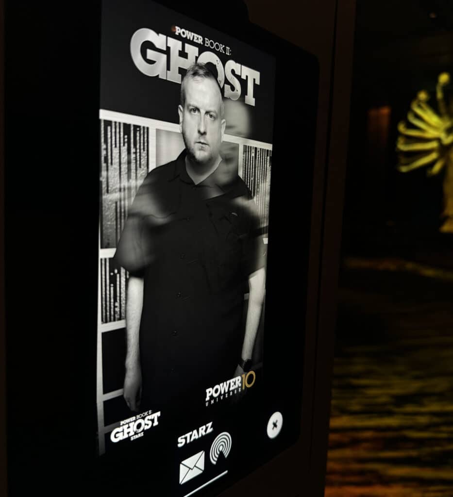 Photo taken during the GHOST premiere where you can see the ghost of the person in the picture
