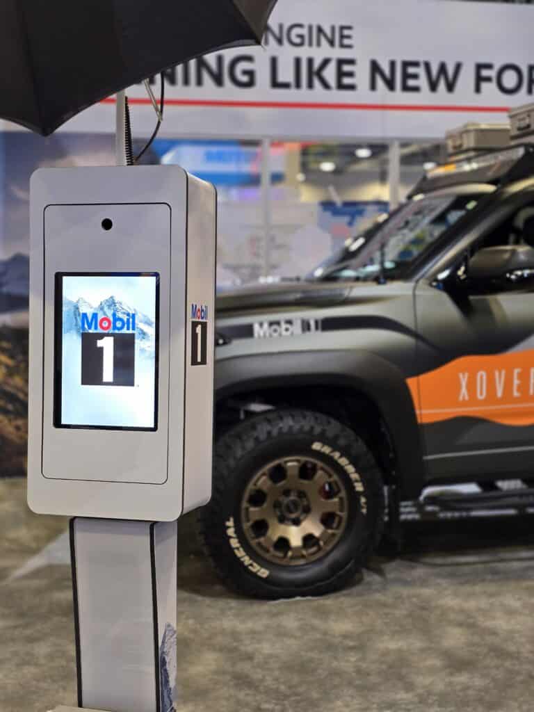 Photo Booth at AAPEX 2025 with Mobil 1