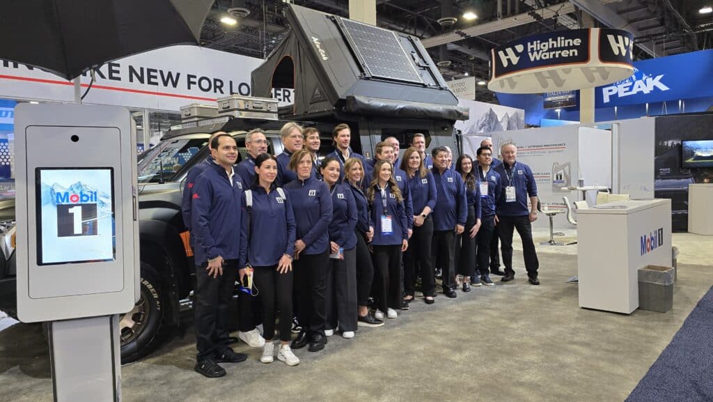 Mobil 1 team at their booth during AAPEX 2025