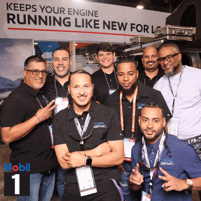 Big Company Group taking their Mobil 1 GIF photo