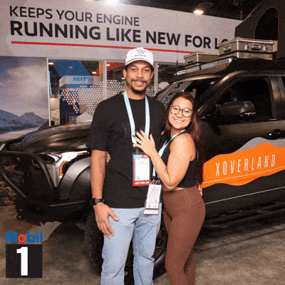 Couple GIF photo at Mobil 1 Booth