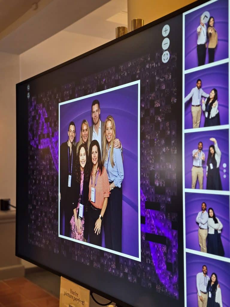 A screen showing pictures from the ITA Group 2026 Mosaic