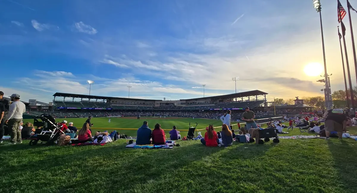Victory Field during Indians Vs Louisville Bats Game