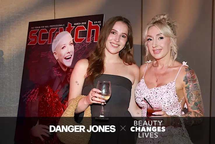 Two ladies posing in front of the camera at the Beauty changes lives Gala 2026